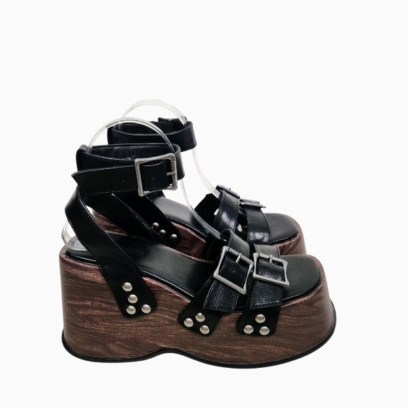 Dolls Kill Shoes - Black Platform Sandals